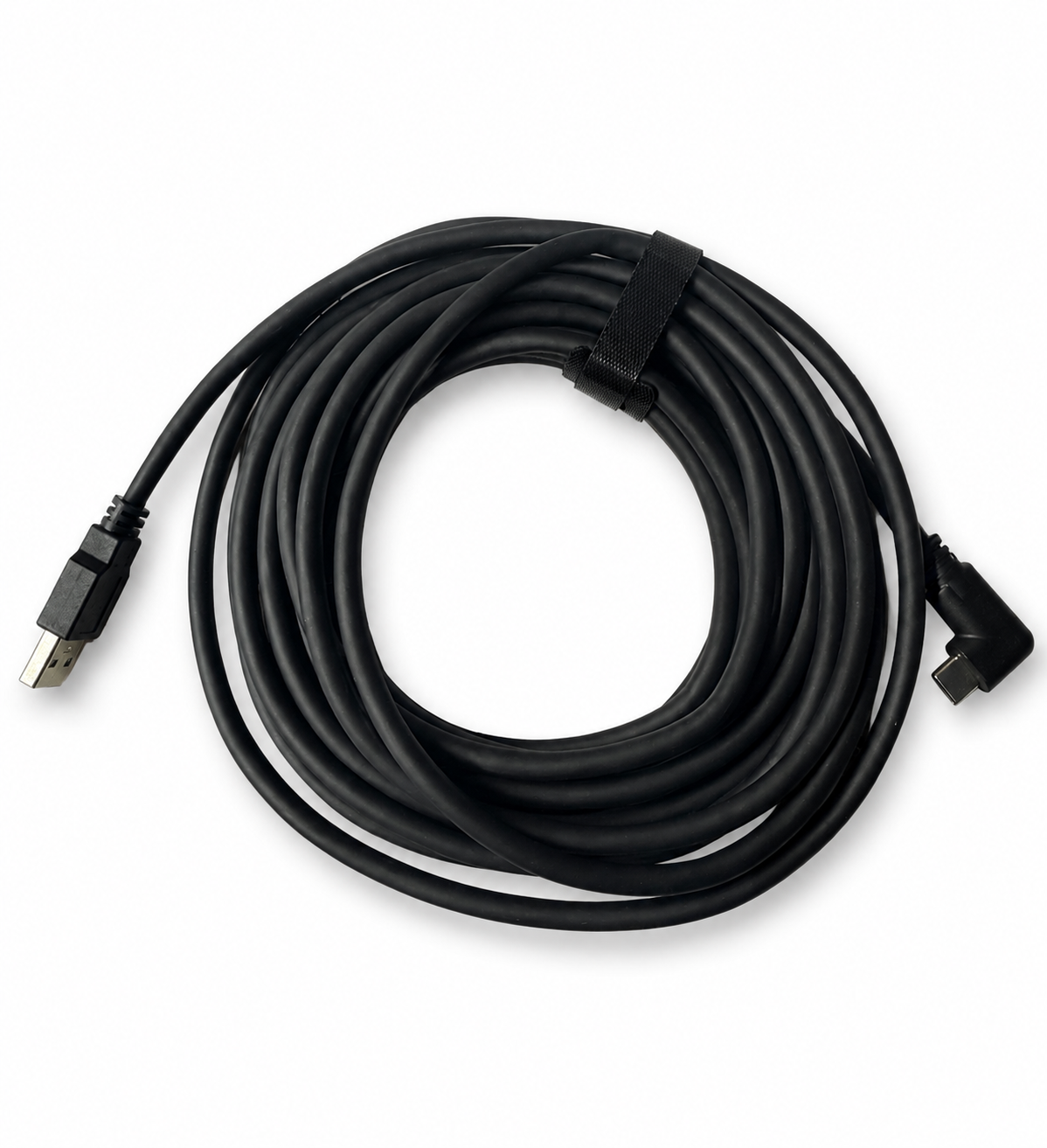 Cable USB-A a USB-C en ángulo · Negro
